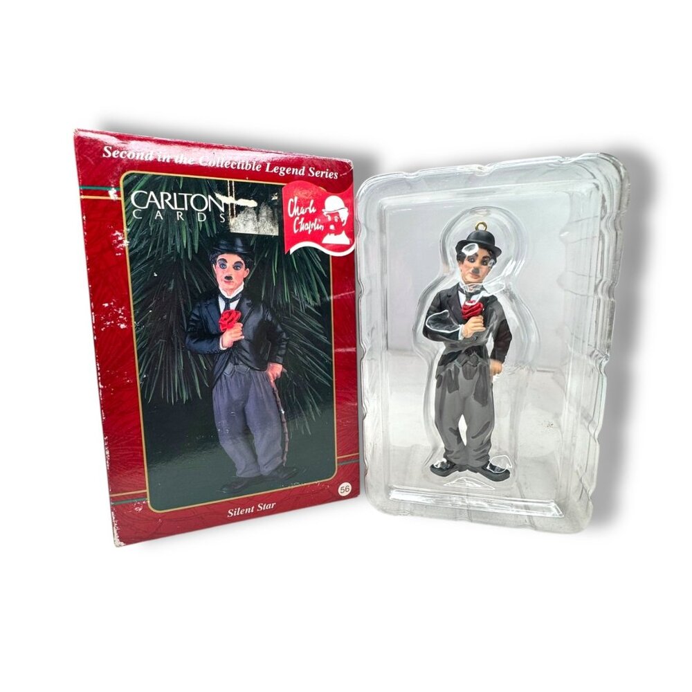 Carlton Cards 1997 Charlie Chaplin Silent Star Ornament Collectible Legends Seri